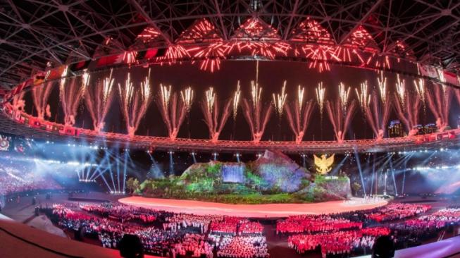 Opening ceremony Asian Games 2018. (Dok: Kemenpar)