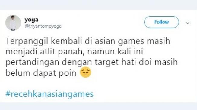 Recehkan #AsianGames2018. [Twitter]