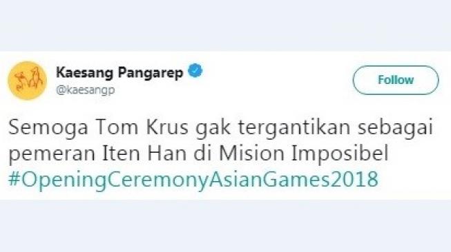 Cuitan Kaesang goda Presiden Jokowi. [Twitter]