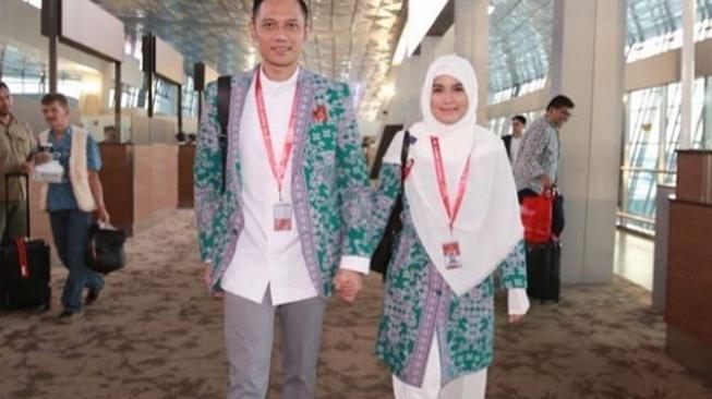 Agus Harimurti Yudhoyono dan sang istri, Annisa Pohan. (@annisayudhoyono/Instagram)