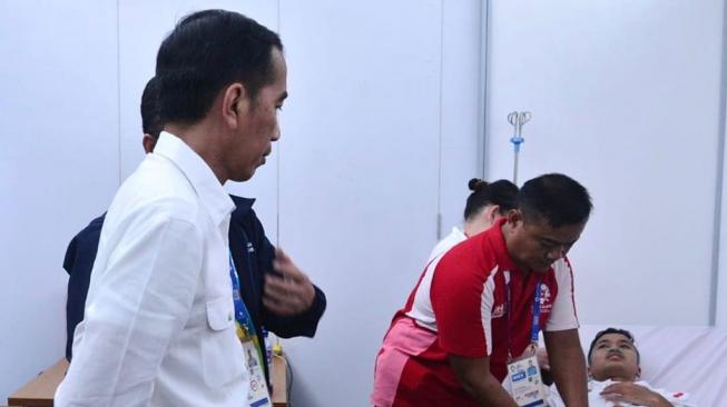 Asian Games : Dibekap Cedera, Ini Pesan Jokowi untuk Anthony