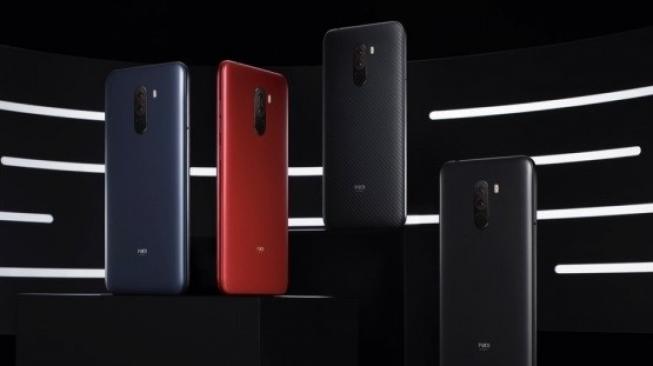 Poco F1, ponsel pintar pertama di bawah merek Pocophone, diluncurkan di New Dehli, India, Rabu (22/8). [miui.com]