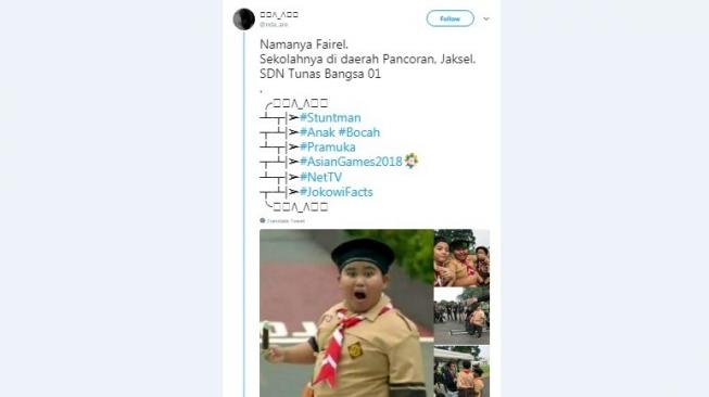 Menggemaskan! Terungkap Bocah Viral di Pembukaan Asian Games 2018