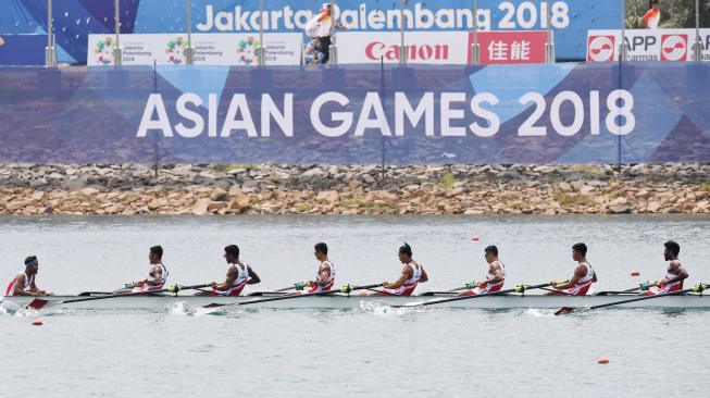 Indonesia berhasil meraih medali emas disusul Uzbekistan dengan medali perak dan Hong Kong dengan medali perungu. ANTARA FOTO/INASGOC/Zabur Karuru
