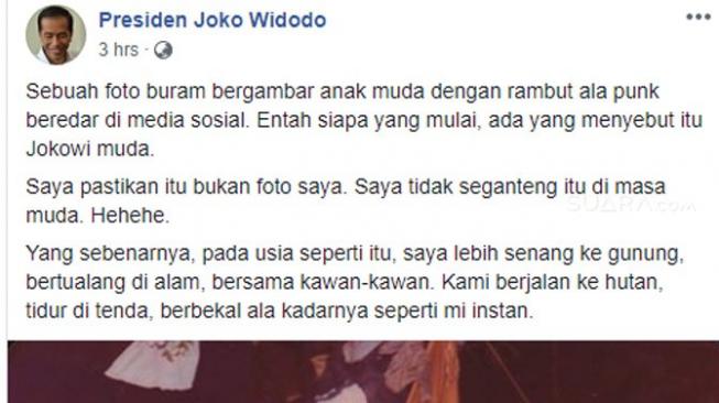 [Facebook/Joko Widodo]