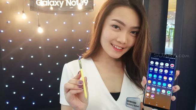 Samsung Galaxy Note 9. [Suara.com/Aditya Gema Pratomo]