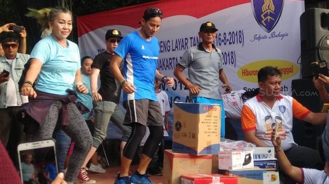 Ajak Emak-emak Senam Bareng, Begini Kata Sandiaga Uno