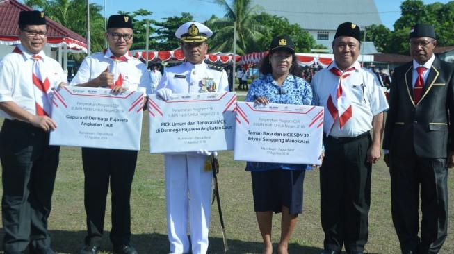 HUT RI, Bank Mandiri dan PPA Gelar Aksi Sosial di Papua Barat