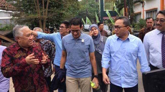 Ditemani Ketua MPR dan Wantim MUI, Sandiaga Kasih Kuliah di UMJ