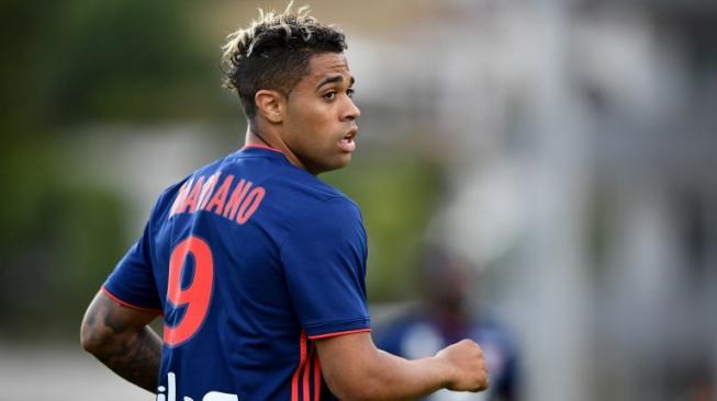 Mariano Diaz saat membela Olympique Lyon di laga pramusim jelang musim 2018/2019. [Fabrice COFFRINI / AFP]