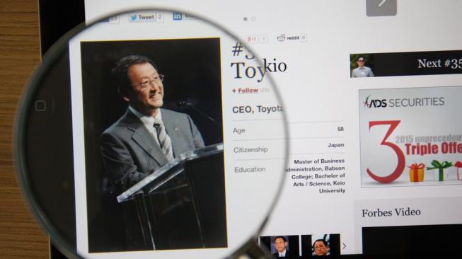 Akio Toyoda, CEO Toyota Motor Corp., Jepang [Shutterstock].