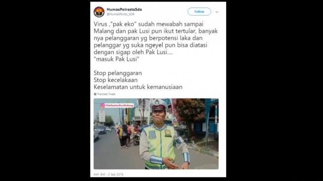 Masuk Pak Lusi. [Twitter]