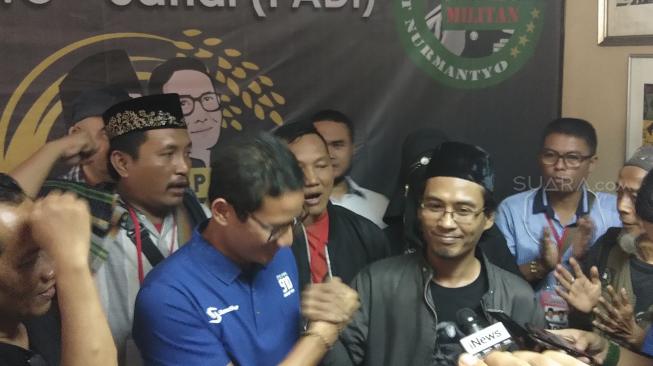 Dapat Dukungan dari Relawan Gatot, Sandiaga: Ini Luar Biasa