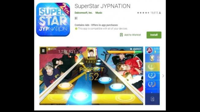 SuperStar JYPNATION. [Google Play Store]