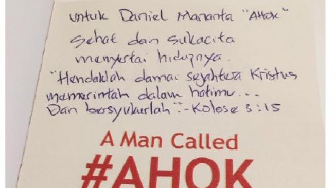 Surat Ahok untuk Daniel Mananta.