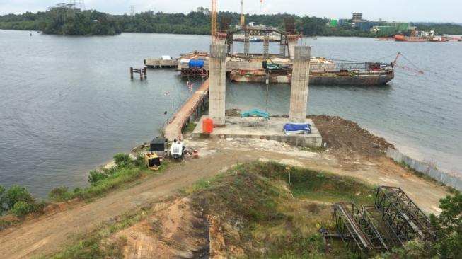 Bangun Jembatan Pulau Balang, PUPR : Mobilitas Warga Dipersingkat