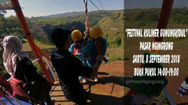 Ayo, Ber-Flying Fox di Destinasi Digital Pasar Ngingrong Jogja