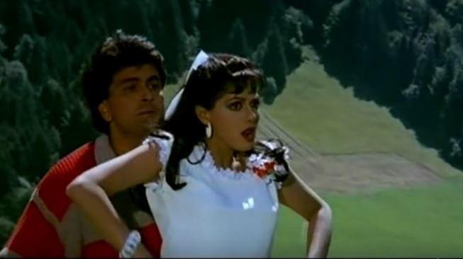 Sridevi dan Rishi Kapoor di film Chandni dan melakukan syuting di Swiss. (Yash Raj Film)