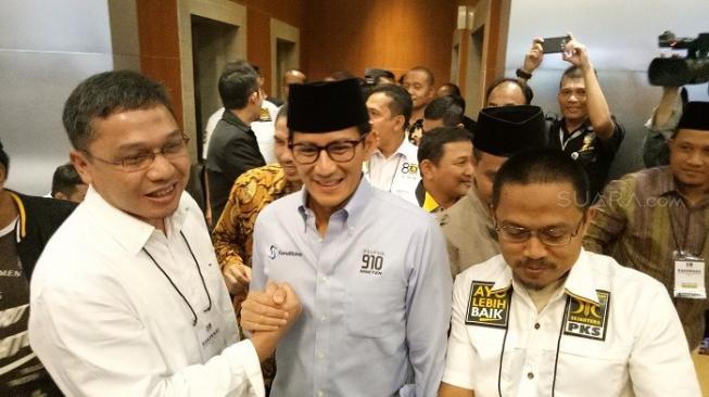 Hadiri Rapimnas PKS, Sandiaga Serukan Paket Hemat Kampanye