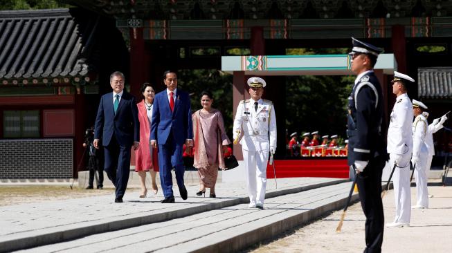 Presiden Joko Widodo di Korea Selatan. (Antara)