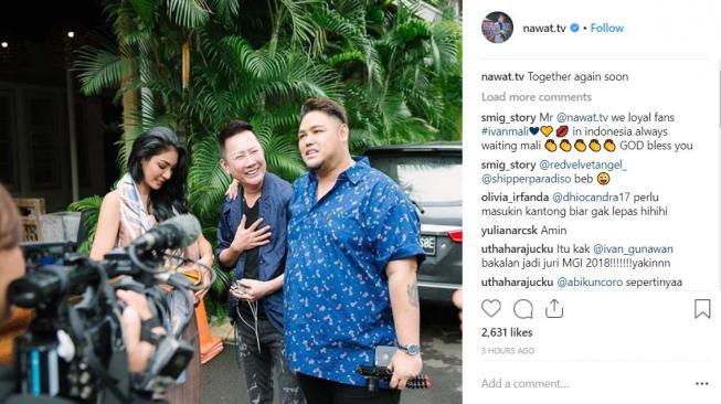 Ivan Gunawan dan Faye Malisorn tampaknya hanya terlibat proyek bersama. [instagram/nawat.tv]