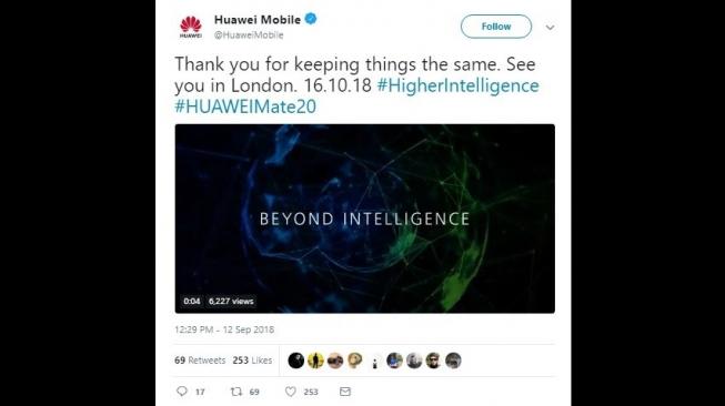 Huawei sindir Apple. [Twitter]