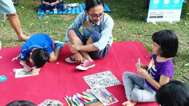 Anggota Komunitas Morning Drawing dari anak-anak hingga dewasa. (Instagram/Komunitas Morning Drawing)