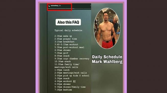 Jadwal Aktivitas Mark Wahlberg Gaya Hidup Sehat Yang Bisa Ditiru