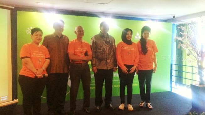 Peringatan Hari Peduli Limfoma Sedunia bersama Ferron Par Pharmaceuticals dan Cancer Information and Support Center (CISC) Indonesia, di Jakarta, Sabtu (15/9/2018). (Suara.com/Firsta Nodia)