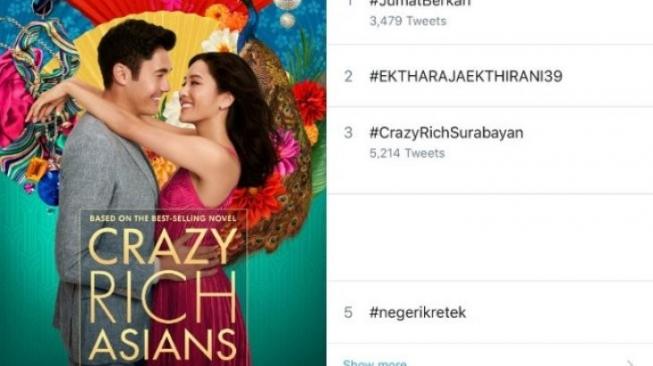 Cerita Netizen Soal #CrazyRichSurabayan yang Trending di Twitter