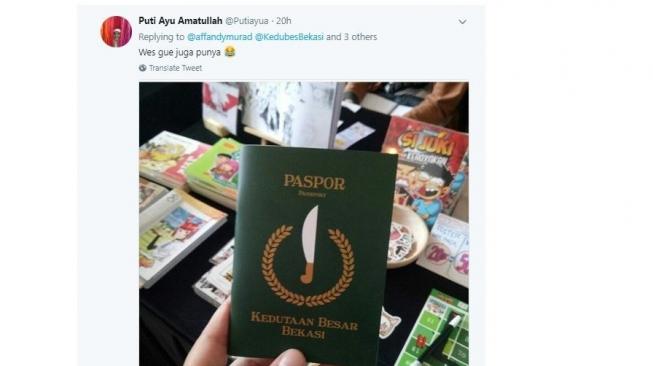 Paspor Bekasi Ini Ramai di Media Sosial