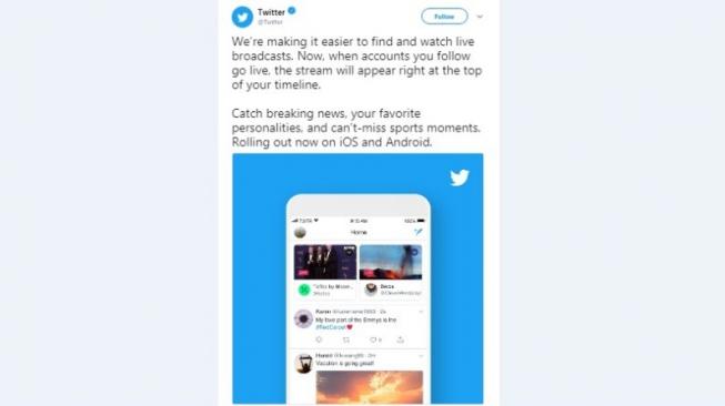 Fitur baru Twitter. [Twitter]