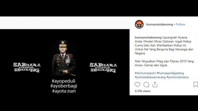 Kreatif! Polisi Semarang Imbau Jauhi Miras Oplosan Lewat Lagu Rap