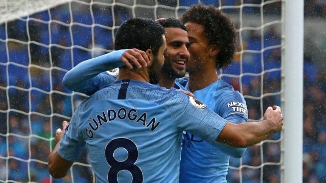 City Pesta Gol ke Gawang Cardiff, Mahrez Pecah Telur