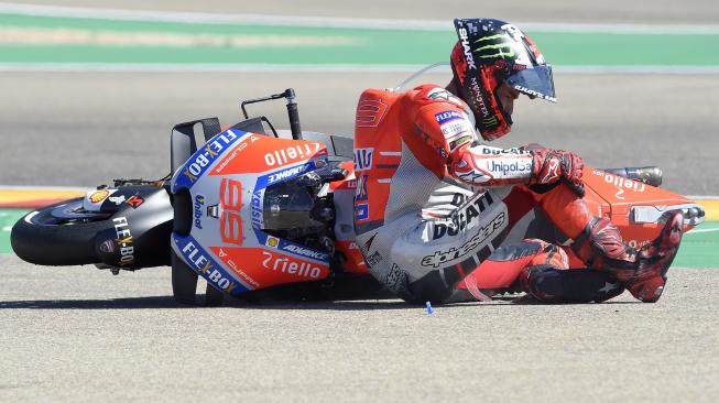 Insiden di Aragon, Lorenzo Sebut Marquez Tak Bertanggung Jawab