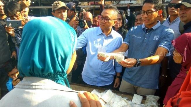 Temui Pedagang di Purwokerto, Sandiaga Mulai Tebar Janji