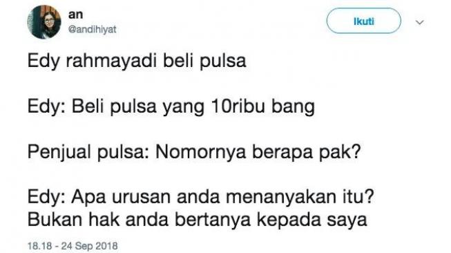 Komentar netizen menanggapi pernyataan Ketua PSSI Edy Rahmayadi (Twitter)