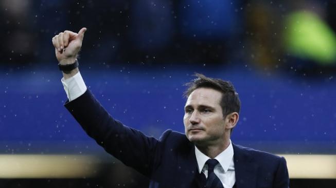 Manajer Derby County, Frank Lampard. [Adrian DENNIS / AFP]