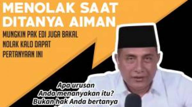 Menolak Saat Ditanya Aiman, Mungkin Pak Edy Juga Bakal Nolak Kalo Dapat Pertanyaan Ini