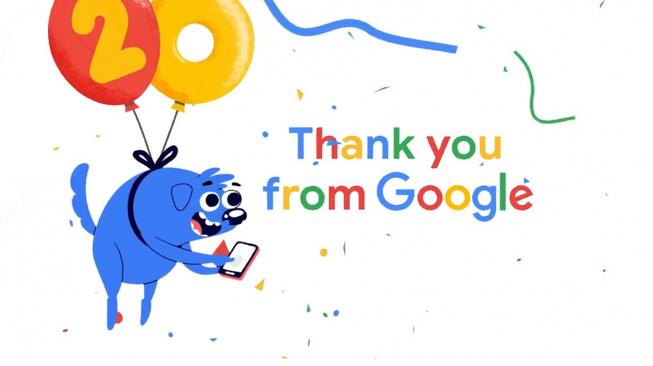 Doodle Spesial di Hari Ulang Tahun Google Ke-20