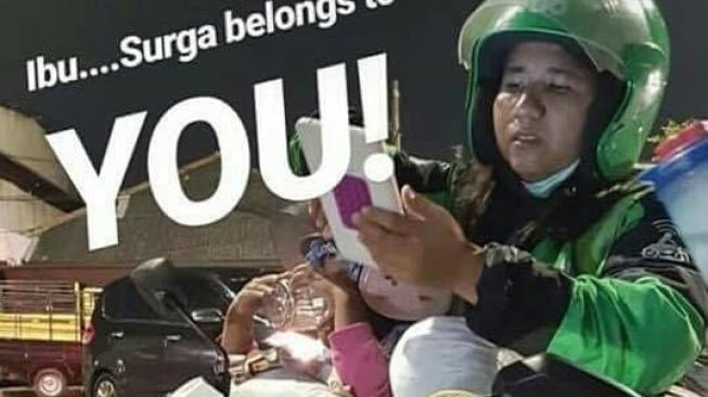 Curhatan Pilu Ojol Wanita Yang Bawa 2 Anaknya Saat Kerja