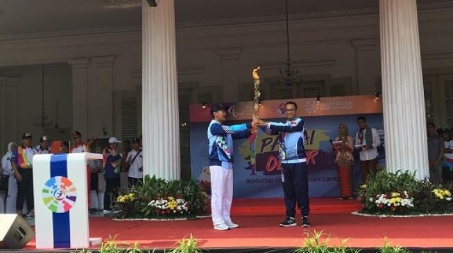 Obor Asian Para Games 2018 Diarak dari Balai Kota ke Bundaran HI