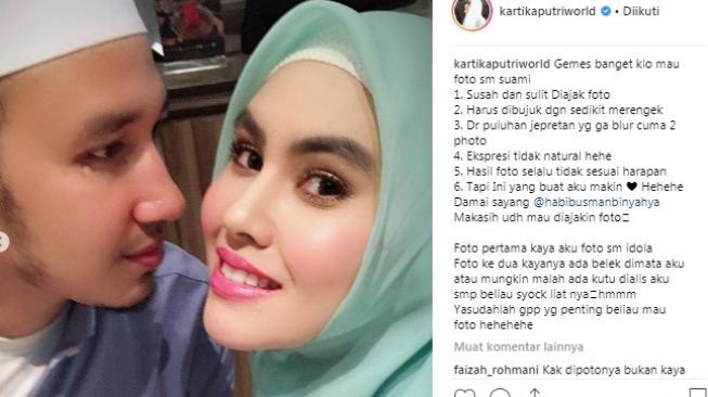 Kartika Putri dan Habib Usman bin Yahya. [Instagram]