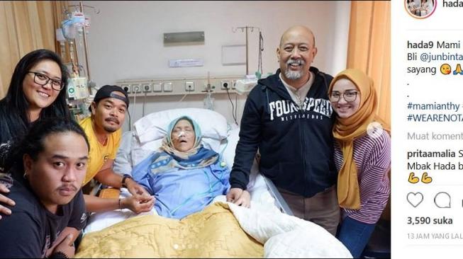 Istri Indro Warkop, Nita mengidap kanker stadium 4 dan tengah dirawat di sebuah rumah sakit. (Instagram @hada9)