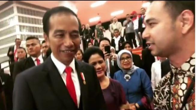 Raffi Ahmad bersama Presiden Joko Widodo. (Instagram @raffinagita1717)