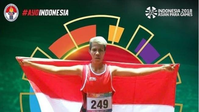 Rica Oktavia peraih emas lompat jauh di Asian Para Games. (Instagram/kresnayanda)