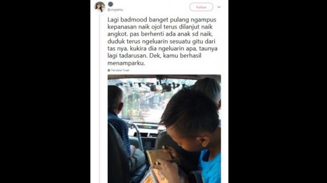 Viral! Foto Bocah SD Ini Tampar Warganet, Kok Bisa?