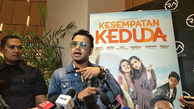 Raffi Ahmad saat ditemui di kawasan Epicetrum, Kuningan, Jakarta Selatan, Senin (8/10/2018). [Ismail/Suara.com]