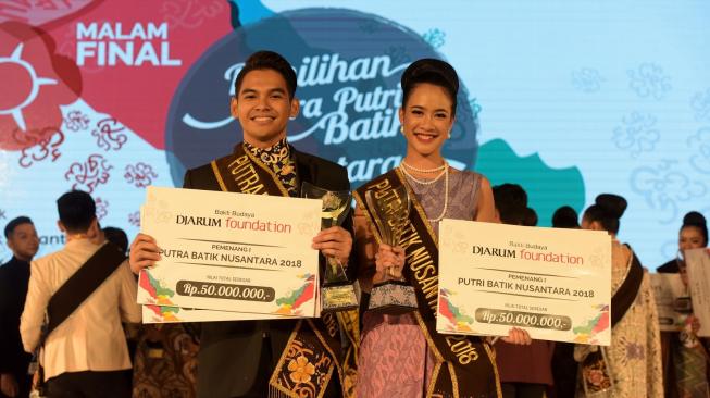 Pemenang Pertama Pemilihan Putra Putri Batik Nusantara. (Dokumentasi IPBN)