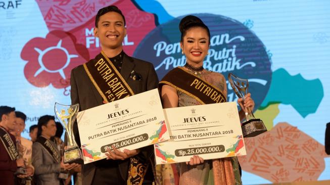 Pemenang kedua ajang Pemilihan Putra Putri Batik Nusatantara. (Dokumentasi IPBN)